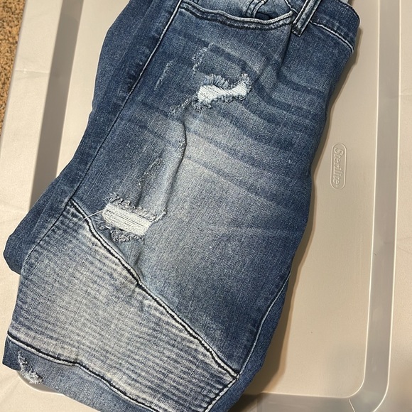 WOMENS Kan Can Moto cropped jeans - Picture 1 of 5